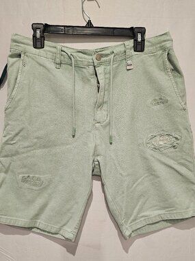 DC Comics Renuar Men's Shorts Size 32 Mint Green Casual Summer Chino Shorts